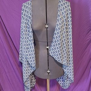 Sheer printed cover up